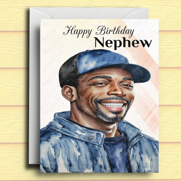 Black Man Birthday Card Q
